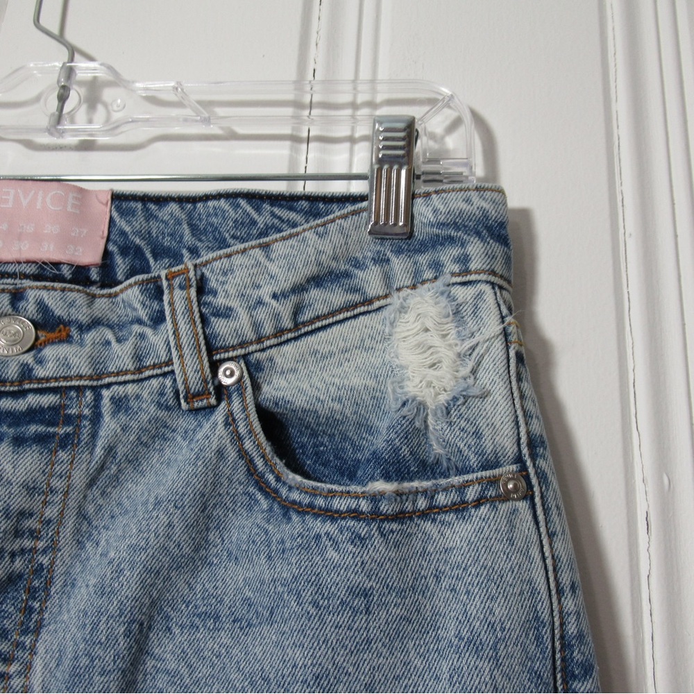Revice Distressed Straight Leg Denim Jeans Size 28 - Picture 3 of 17